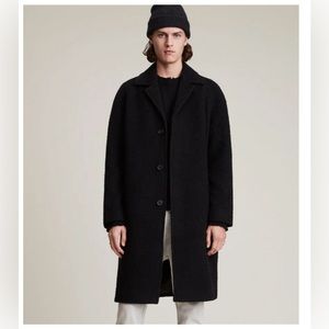 All Saints- Black Derby Coat